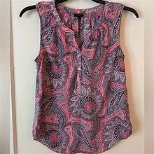 Talbots Tops | Womens Talbot Dress Tank | Color: Blue/Pink | Size: S
