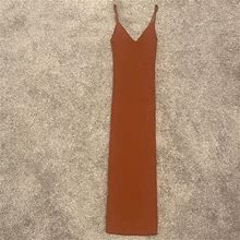 Forever 21 Dresses | Orange Knit Midi Dress | Color: Orange | Size: S