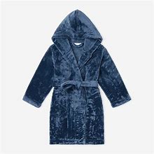Kids Robes - Blue Denim, Size 5/6, Fleece | The Company Store