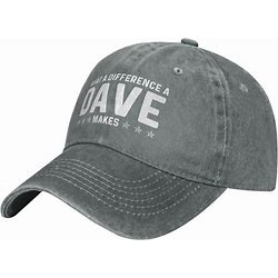 What A Difference A Dave Makes Hat For Men Baseball Hats With Design Hat