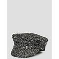Ruslan Baginskiy Silver-Toned Tweed Baker Boy Cap - Gray - Hats Size M
