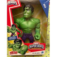 Playskool Heroes Marvel Super Hero Adventures Mega Mighties Hasbro Hulk 10' NEW