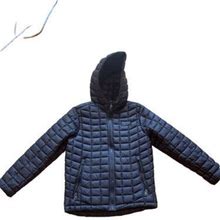 Reebok Boys Puffer Jacket Black Quilted Zip Up 100% Nylon Youth Size