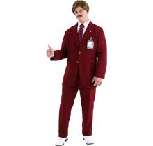 Deluxe Ron Burgundy Costume Suit | Adult | Mens | Red | 2X | FUN Costumes