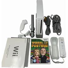 Nintendo Wii White Video Game System Console RVL-001 Bundle W/Game - Tested - Electronics | Color: Silver