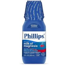 Phillips' Milk Of Magnesia Liquid Laxative Constipation Relief -Cherry - 12Oz