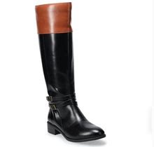 So Women's Knee High Riding Boots Black Brown Size 6 - 11