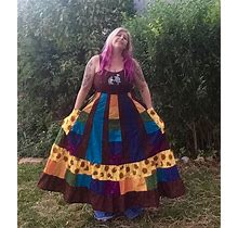 Handmade Hippie Patchwork Spinner Dress, Made To Order