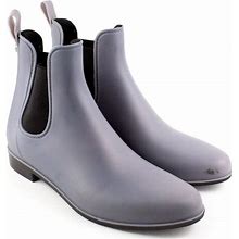 Sam Edelman Tinsley Gray Matte Chelsea Ankle Rain Boots SIZE 10 - Women | Color: Grey | Size: 10