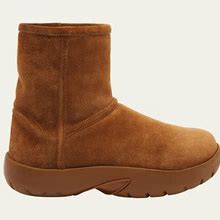 Bottega Veneta Snap Suede Chunky Ankle Boots, 7665 Caramel, Women's, 9B / 39Eu, Boots Ankle Boots & Booties