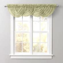 BH Studio Sheer Voile Toga Valance By BH Studio In Sage Window Curtain