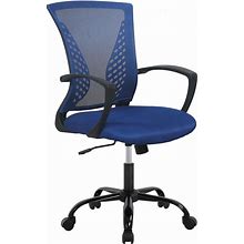 Office Chair Ergonomic Desk Chair Mesh Computer Chair With Lumbar Support Armrest Mid Back Rolling Swivel Adjustable Task Chair For Women Adults,