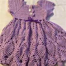 Handmade Lavender Dress - Kids | Color: Purple | Size: 4T