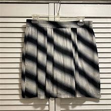 Won Hundred Skirts | Won Hundred Black And White Striped Chiffon Miniskirt | Color: Black/White | Size: 10