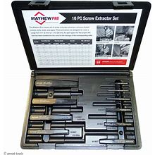 Pipe & Screw Extractor Set - Made In The Usa - Mayhew Professional
