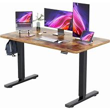 Home Office Workstation Reading Desk 55in Height Adjustable Electric Standing Desk 55 Inch Computer Table Furniture Freight Free