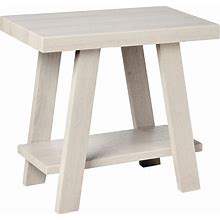 Roundhill Furniture Athens Contemporary Wood Small End Table, White
