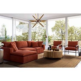 Cali Rust Sectional, Brown/Dark Color Contemporary And Modern Sectional Sofas And Couches From Coleman Furniture