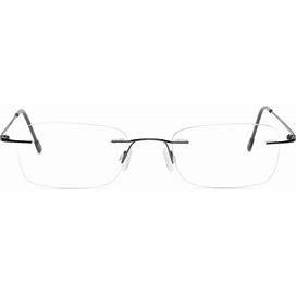 Bifocal Eligible Rimless Gunmetal Prescription Included Eyeglasses Milano Frames Online, Discounted, FSA/HSA, Transitions, Stylish, Cool, Fashion