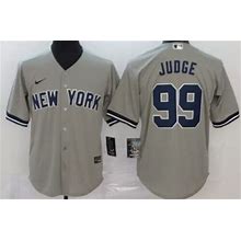 Adult 2Xlarge Gray Aaron Judge 99 York Yankees Jersey All Stitched