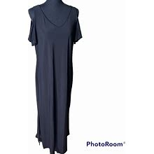 Msk Dresses | Msk Petite Cold-Shoulder Maxi Dress Size Pl | Color: Black | Size: Lp