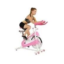 Sunny Health & Fitness Pink Belt Drive Premium Indoor Cycling Exercise Bike - Stationary Trainer Workout Bike, P8150
