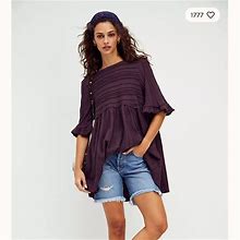Free People Dresses | Free People Take A Spin Tunic | Color: Purple | Size: Xs