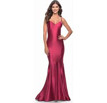 La Femme 31295 - V-Neckline Mermaid Evening Dress