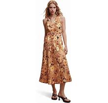 MANGO Amalfi Dress Women's Clothing Brown : 2
