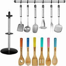 Berghoff Essentials Stainless Steel And Bamboo 14 Piece Utensil Set - Multi