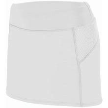 Augusta Sportswear 2421 Girls Femfit Skort S WHITE/ GRAPHITE