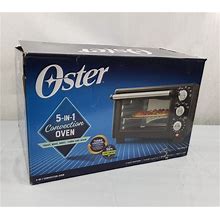 New OSTER Compact 5-In-1 Convection Oven Air Fryer Bake Toaster With Timer DENT