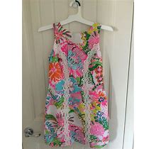 Lilly Pulitzer For Target SZ 2 Nosy Posey Shift Mini Dress