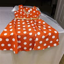Alyx Dress Dresses | Alyx Large Polka-Dots Sleeveless Dress.... | Color: Orange/White | Size: 8