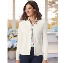 Appleseeds Women's Spindrift™ Soft Cardigan Sweater - Ivory - S - Misses