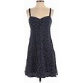 Vineyard Vines Casual Dress - Mini: Blue Polka Dots Dresses - Women's Size 4