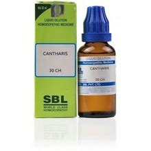 Sbl Homeopathic Cantharis 30Ch 30Ml Urinary Tract Infection &