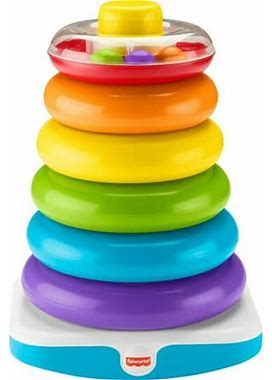 Fisher-Price Giant Rock-A-Stack Infant And Toddler Stacking Toy, 14+ Inches Tall