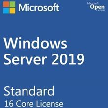 Microsoft Windows Server 2019 Standard Base License, Media 16 Core, 10 User Cals
