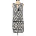 One Clothing Casual Dress - Shift: Ivory Graphic Dresses - Women's Size Small