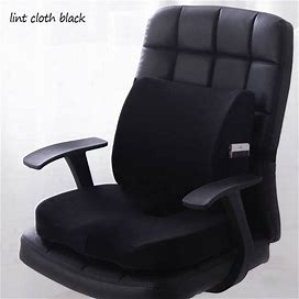 Memory Foam Seat Cushion Lumbar+Back Support Set Orthopedic Coccyx Pain Cushion