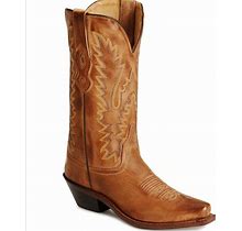 Old West Shoes | Old West | Nib Distressed Leather Cowgirl Boots - Snip Toe | Color: Brown | Size: 9B