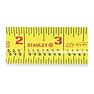 Stanley 30-454 Tape Measure, 1 in X 25 Ft, Yellow, In./Ft.
