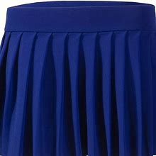Elastic Waist Pleated Skirts For Tennis Golf, Sports Short Skirts Without Liner, Women's Clothing,Royal Blue,Temu