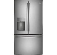 Profile 22.1 Cu. Ft. French Door Refrigerator With Hands-Free Autofill In Stainless Steel, Counter Depth