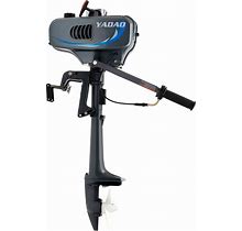 VPABES 2 Stroke 3.5HP Outboard Motor Boat Engine With Water Cooling System And CDI Ignition, Small Fishing Boat Motors Heavy Duty Universal Outboard