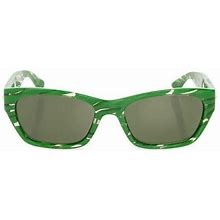Bottega Veneta Patterned Sunglasses, - Green One Size
