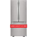 30 in. W 22 Cu. Ft. French Door Refrigerator With Ice Maker In Stainless Steel