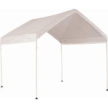 Shelterlogic 10' X 10' Maxap Canopy Series Compact Outdoor Easy To Assemble Steel Metal Frame Canopy With 50+ UPF Sun Protection And Waterproof