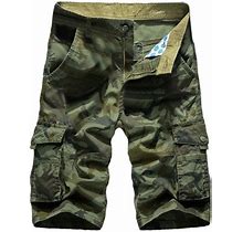 Snowsong Cargo Shorts For Men Lounge Shorts Outdoors Trouser Work Casual Beach Color Men's Pocket Cargo Pant Shorts Men's Pants Mens Shorts Army Green